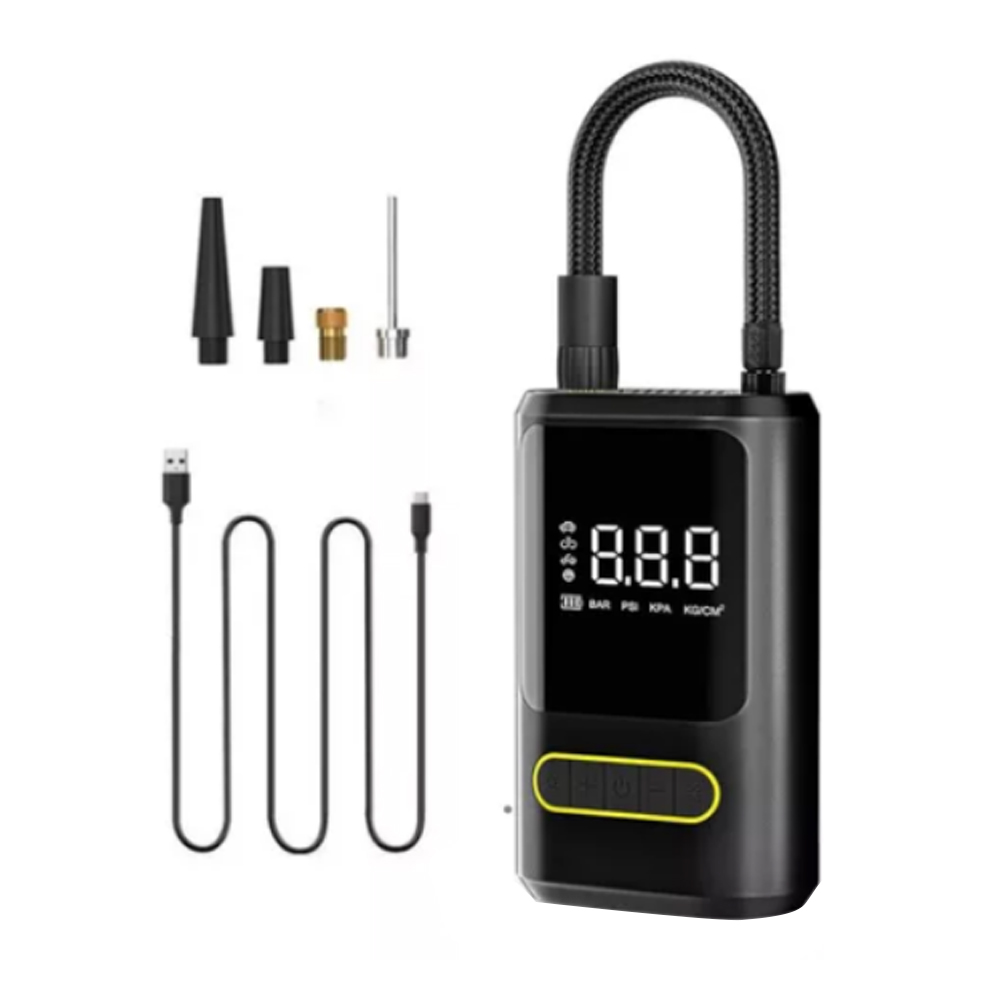 Pengisian Plastik dengan Bank Daya dan Dual Digital Display Air Pump